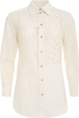 Luminosity Patch Lace Shirt