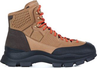 Logo Detailed Lace-Up Hiking Boots