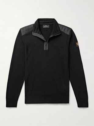 Kilmington Shell-Trimmed Wool Half-Zip Sweater