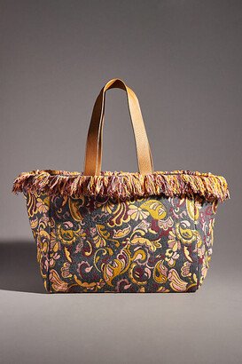 By Anthropologie Canvas Swirl Tote