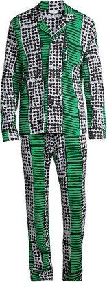 Bella Abstract Cotton-Blend Pajamas