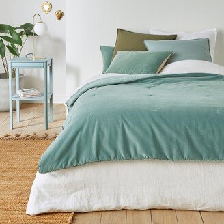 La Redoute Interieurs Velvet 100% Washed Cotton Velvet Quilt