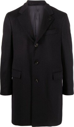 Single-Breasted Wool Midi Coat