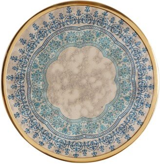 Elmira Oriental Handcrafted Round Tempered Glass Wall Accessory by 0.50