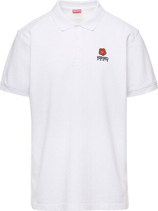 Logo Embroidered Short-Sleeved Polo Shirt-AH