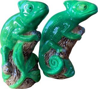 Chameleon Salt & Pepper Shakers - Set