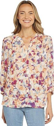 Blouse w/ Pleated Back (Fallen Leaf) Women's Blouse