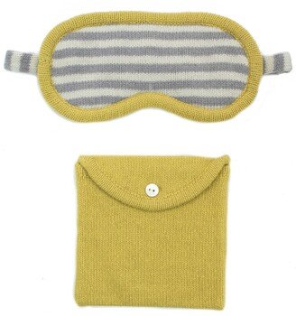 Cashmere Striped Eyemasks With Pouch-AF