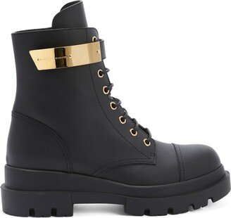 Alexa 40mm lace-up biker boots