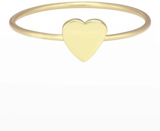 18k Heart Ring, Size 6.5