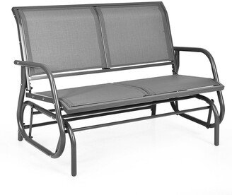 Swing Glider Chair 48 Loveseat Rocker Lounge Backyard - 48.5 x 28 x 34