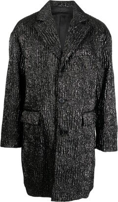 Metallic Cloqué Coat