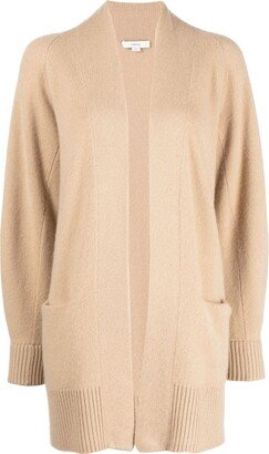 Open-Front Cashmere Cardi-Coat