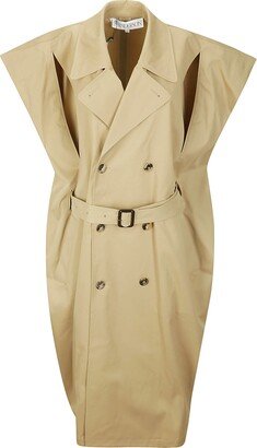 Sleeveless Kite Trench Coat