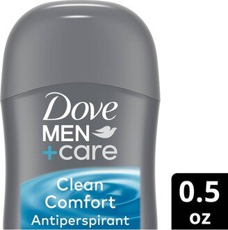 Dove Men+Care 72-Hour Antiperspirant & Deodorant Stick - Trial Size - Clean Comfort - 0.5 oz