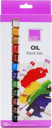 Colour Block 12ct Oil Paint Set