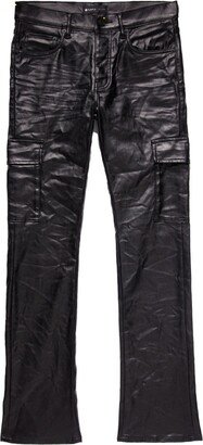 P004 cargo flared jeans-AA