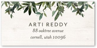 Address Labels: Fern Frame Address Label, Beige, Address Label, Matte