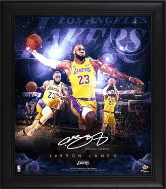 Fanatics Authentic LeBron James Los Angeles Lakers Framed 15 x 17 Stars of the Game Collage - Facsimile Signature