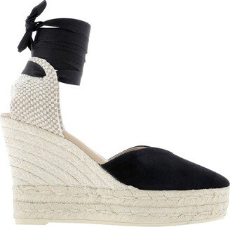 Wrap-Tie Wedge Espadrilles-AC