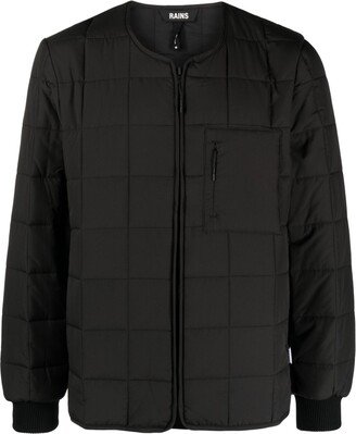 Quilted Bomber Jacket-AM