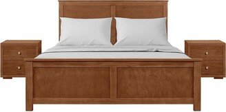 Camden Isle Winston 3Pc Platform Bed & Nightstands Set-AC