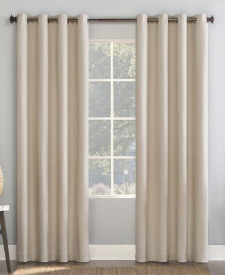 Enzi Herringbone Curtain Panel, 96 x 50