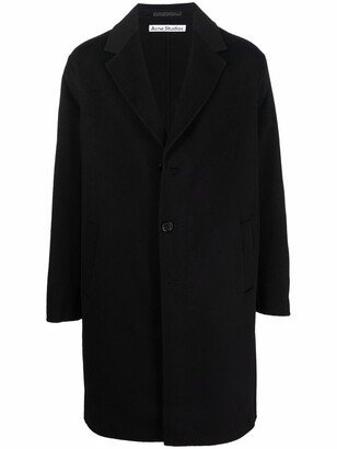 Notched-Lapels Single-Breasted Coat-AC