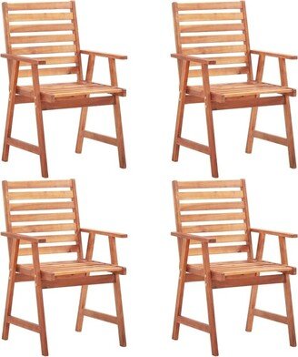 Global Pronex Outdoor Dining Chairs 4 pcs Solid Acacia Wood