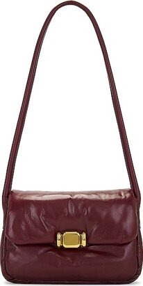 Pad Crossbody Bag in Wine