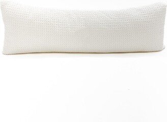 Anaya Home White Down Alternative Cotton Waffle Weave Pillow