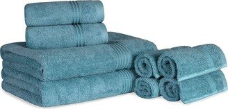 Ultra Soft Assorted 8Pc Absorbent Egyptian Cotton Towel Set-AH