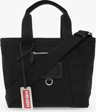 Shoulder Bag With Logo - Black-AL