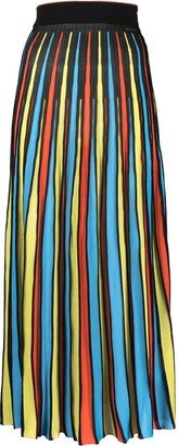 High-Waisted Pleated Maxi Skirt