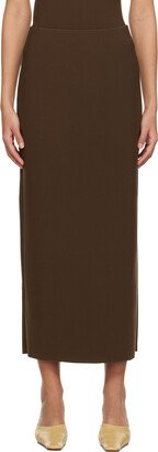 Birrot SSENSE Exclusive Brown H Maxi Skirt