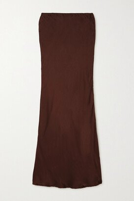 Net Sustain Ancora Lenzing™ Ecovero™-satin Maxi Skirt - Brown