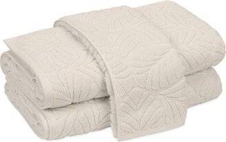 Sonia Leaf Jacquard Cotton Square Washcloth