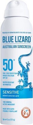 Blue Lizard Sensitive Mineral Sunscreen Spray - SPF 50+ - 4.5 oz