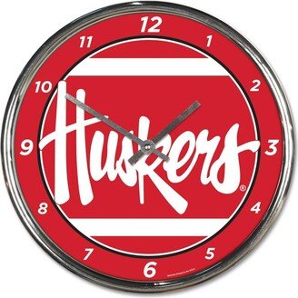 Wincraft Nebraska Huskers Chrome Wall Clock