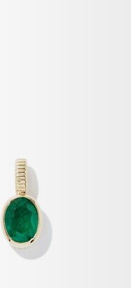 Magnetic Emerald & 18kt Gold Charm