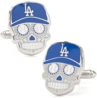 Mlb Men's Los Angeles A Dodgers Sugar Skull Cufflinks