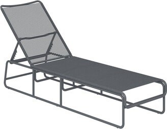 Nyla Adjustable Height Charcoal Grey Chaise Lounge