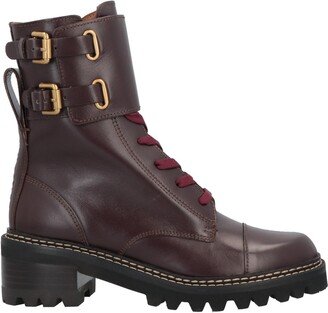 Ankle Boots Burgundy-AB