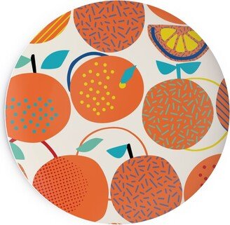 Salad Plates: Fresh Orange - Orange Salad Plate, Orange