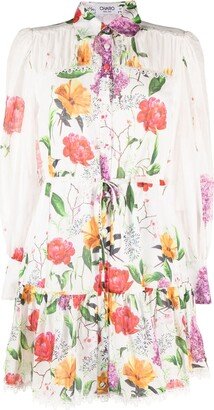 Begonia floral-print minidress