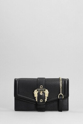 Clutch In Black Faux Leather