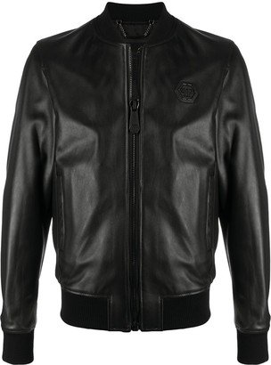 Leather Bomber Jacket-AK