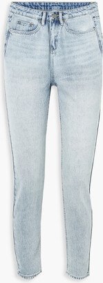 Nine O cropped high-rise slim-leg jeans