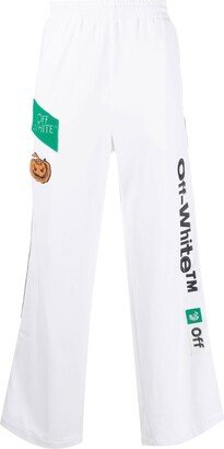 Logo-Embroidered Track Pants-AJ