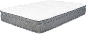 Dreamfoam Bedding Doze 11 Inch Soft Plush Firmness Pillow Top Comfort Convoluted Memory Foam Mattress, Queen